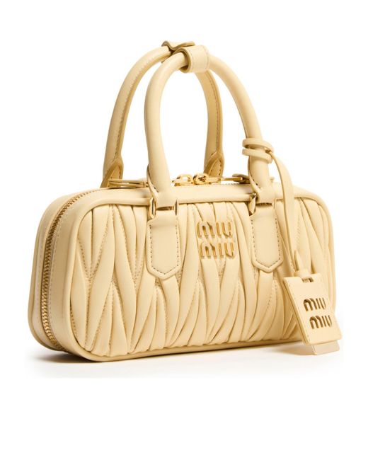 Miu Miu Metallic Arcadie Quilted Mini Bag