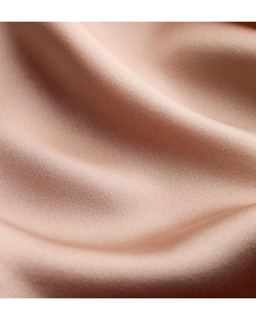 Dior Natural Short-Sleeved Blouse With Rear Tie