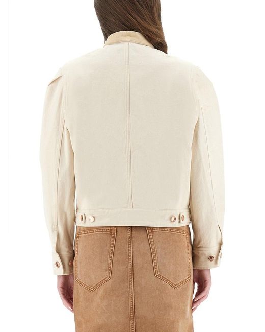 Isabel Marant Natural Long Sleeve Casual Jacket