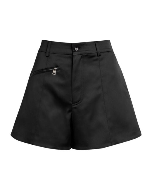 J.W. Anderson Black Tailored Satin Shorts