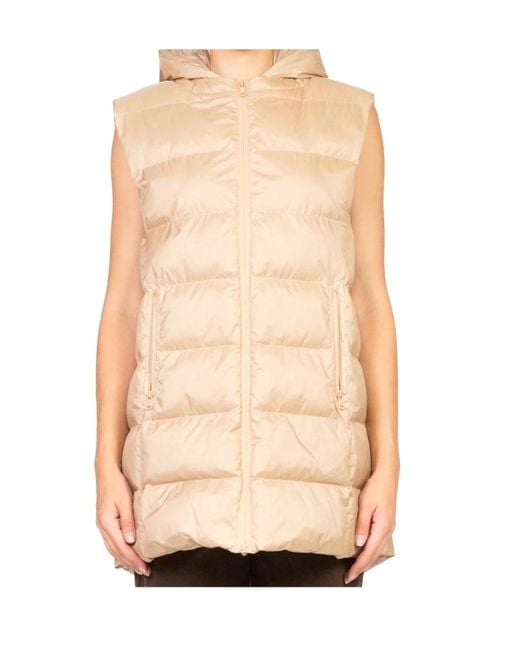 Max Mara Natural Mm By Zip-Up Hooded Gilet