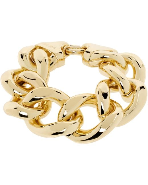 Anine Bing Metallic Chunky Chain Bracelet