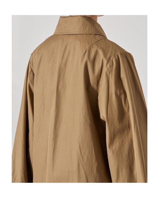 Dries Van Noten Natural Long-Sleeved Collared Jacket