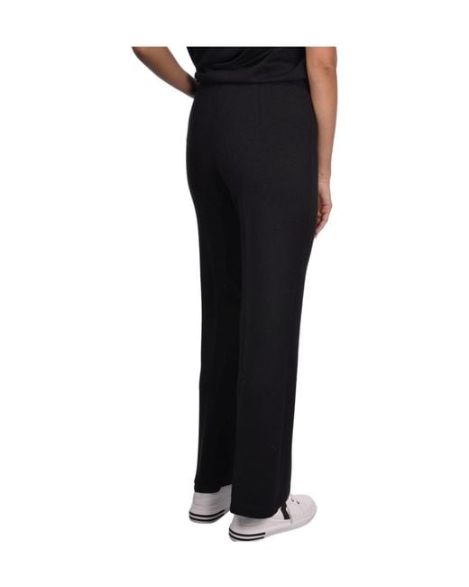 Gran Sasso Black Flared Casual Pants