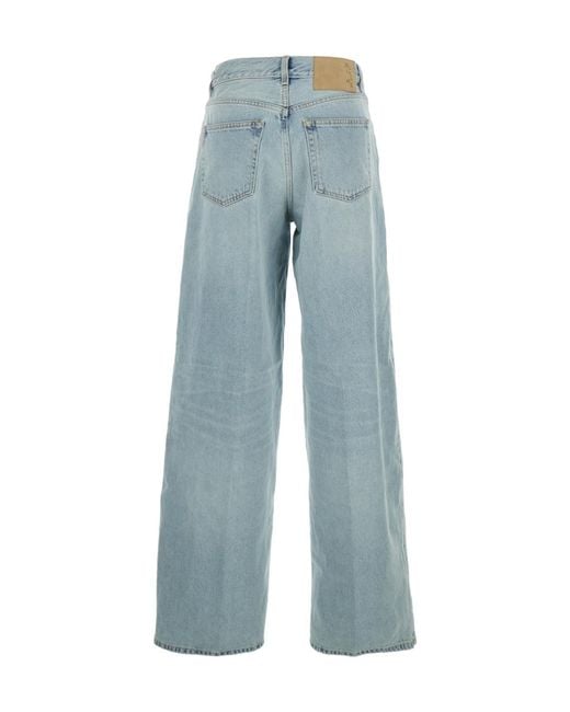 Haikure Blue Celestial Bethany Wide-Leg Jeans