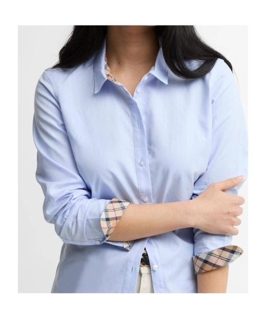 Barbour Blue Long-Sleeved Buttoned Shirt
