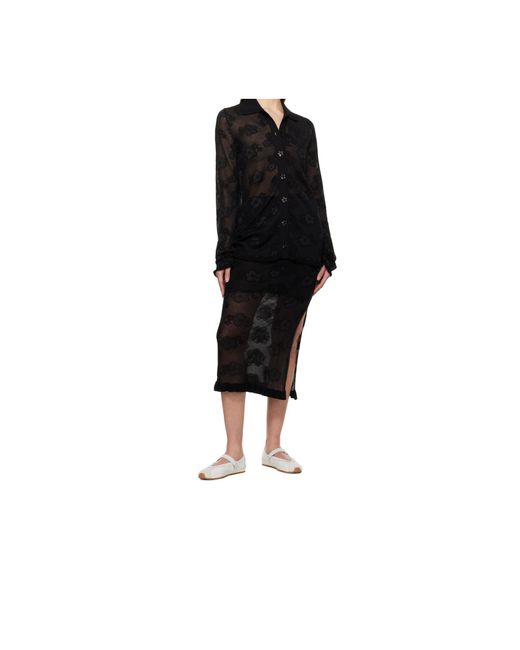 CECILIE BAHNSEN Black Pegonia Skirt