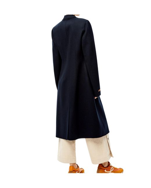 Loewe Blue Single Breasted Coat