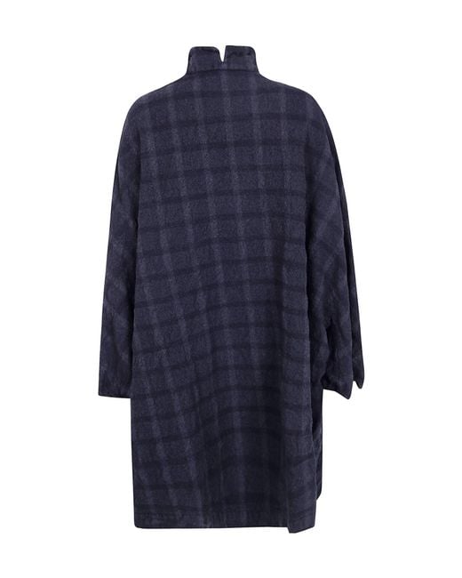 Daniela Gregis Blue 'Papavero Briciole' Washed Coat