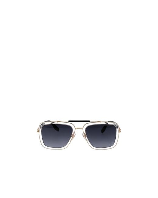 Marc Jacobs Blue Eyewear Pilot Frame Sunglasses for men
