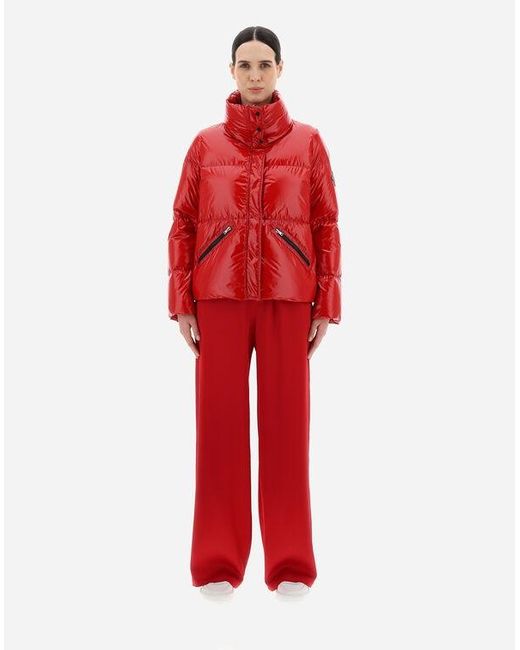 Herno Red High-Neck Down Jacket