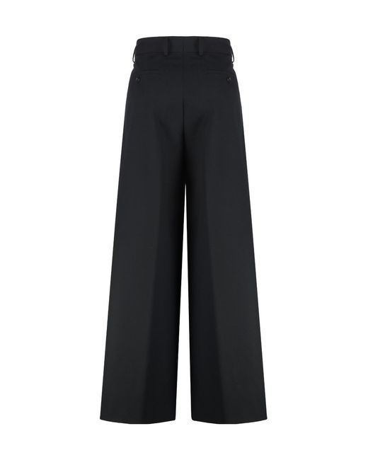 Dries Van Noten Black Wide Trousers for men