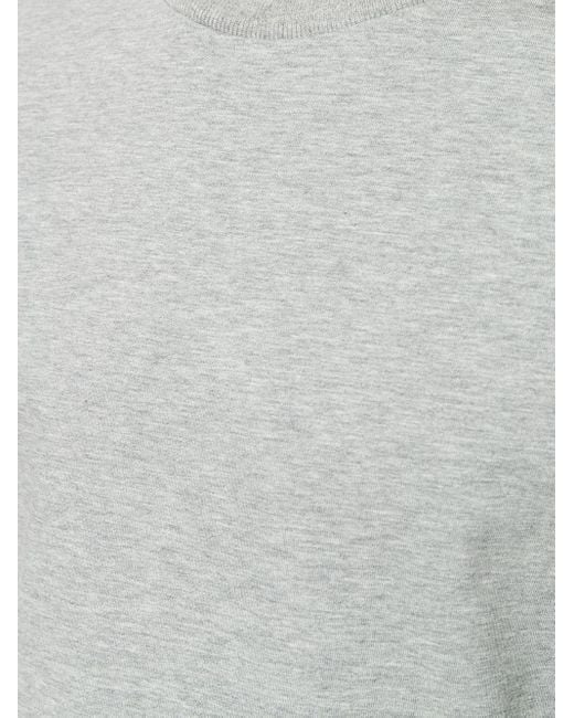 Thom Browne Gray Logo Patch Crewneck T-Shirt for men