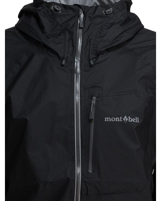 Montbell Black Torrent Flier Hooded Jacket for men