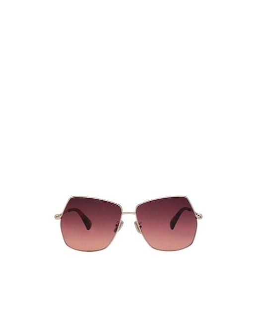 Max Mara Pink Abstract Frame Sunglasses