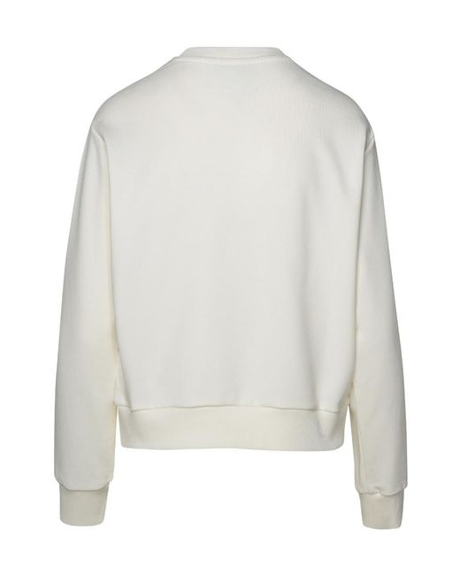 A.P.C. Gray Logo-Printed Crewneck Sweatshirt