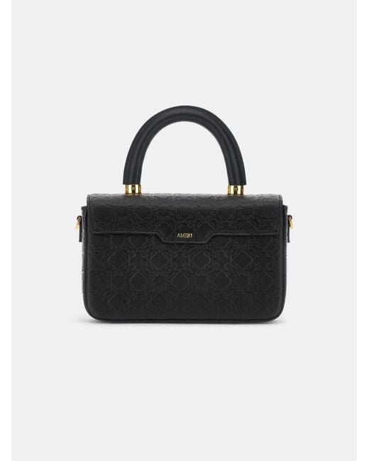 Amiri Black Magnetic Buckle Shoulder Bag