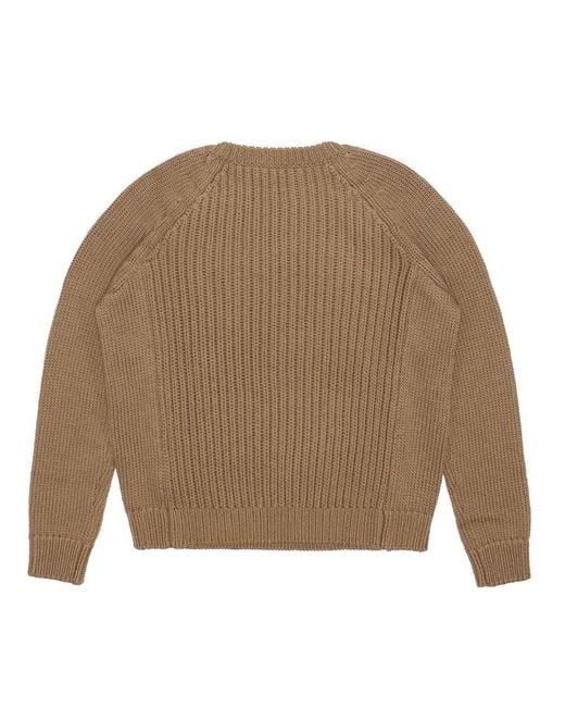 Weekend by Maxmara Natural Round Neck Long-Sleeved Sweater