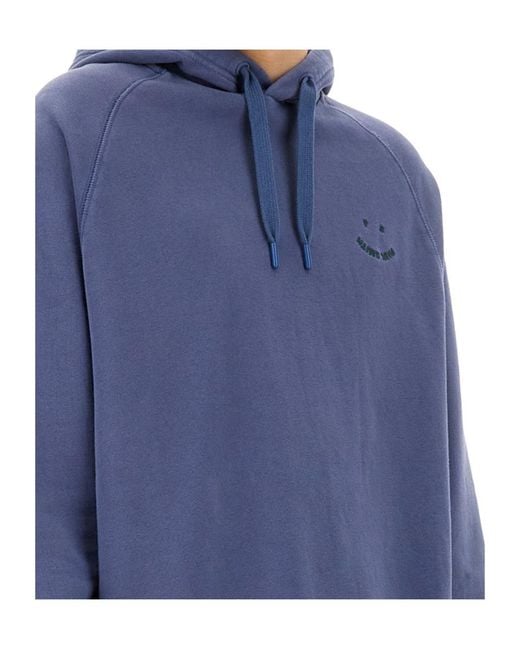 Paul Smith Blue Ps Paul Smith Happy Hoodie for men