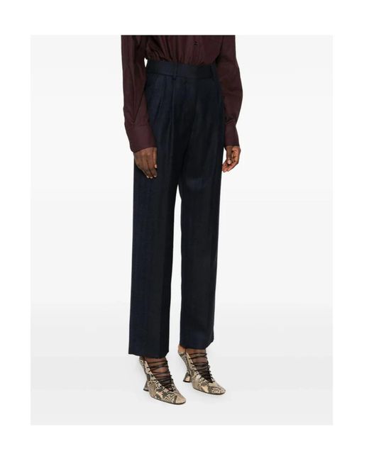 Blazé Milano Blue Casual Trousers With Belt Loops