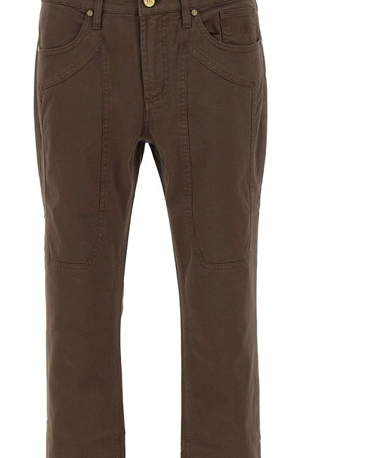 Jeckerson Brown Trousers for men
