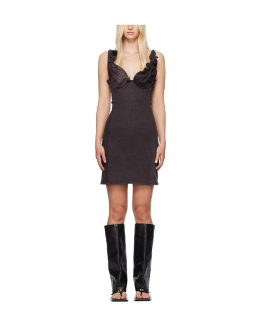 Y. Project Multicolor Denim Mini Dress