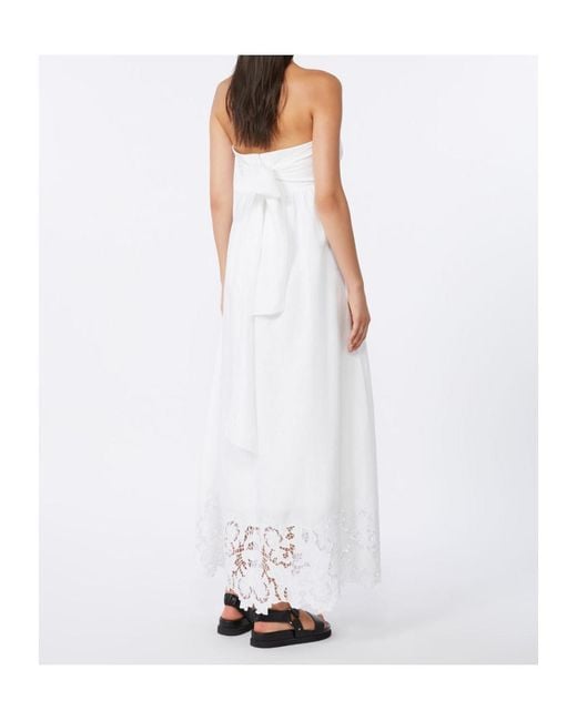Max Mara White Studio Scena Broderie Midi Dress