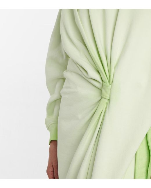 Y. Project Green Gradient Long-Sleeved Dress