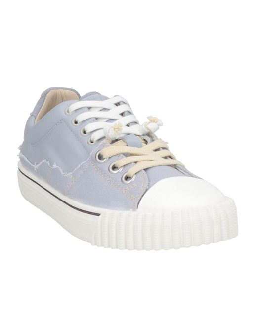 Maison Margiela Metallic Round-Toe Low-Top Casual Shoes