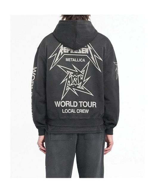 Represent Gray X Metallica 40 Year Anniversary Hoodie for men