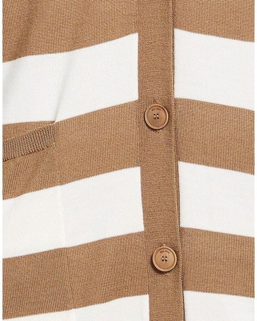 Max Mara White Classic Versatile Striped Sweater