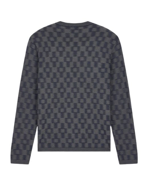 Emporio Armani Gray Wool Sweater for men