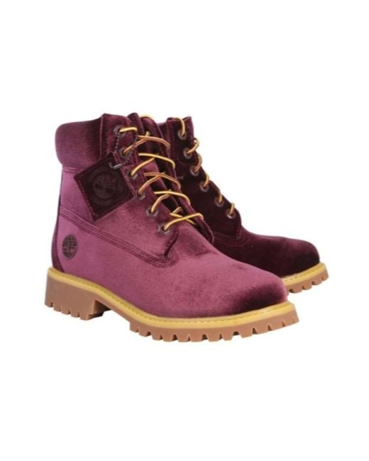 Timberland Purple Straps And Ankle Boots for men