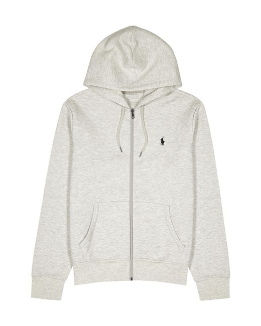 Polo Ralph Lauren White Zippered Hoodie for men