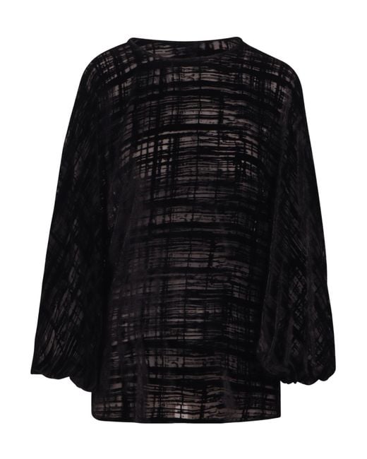 Gianluca Capannolo Black Crew-Neck Top