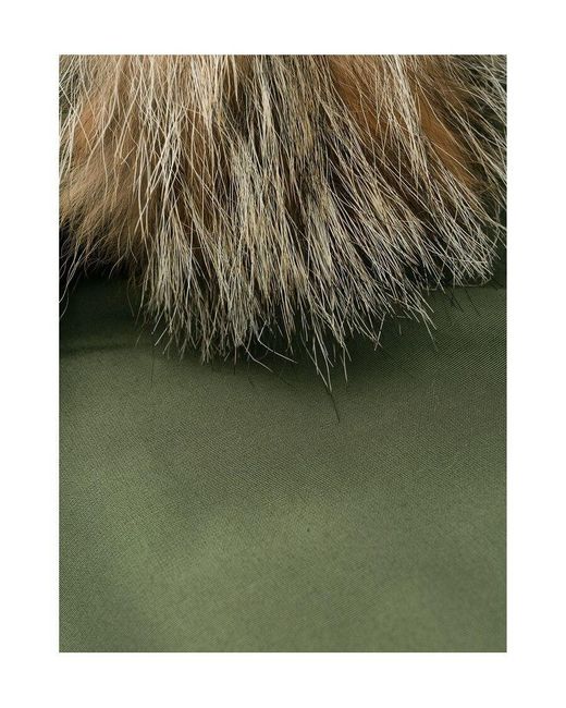 Woolrich Green Hooded Down Jacket for men