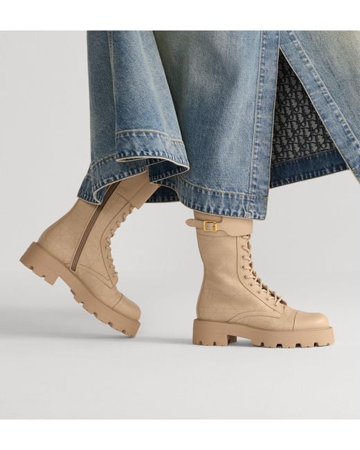 Dior Natural D-Trap Ankle Boots