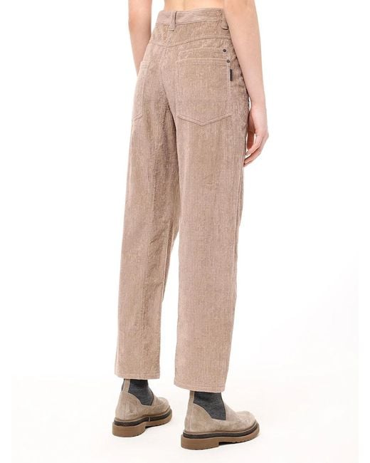 Brunello Cucinelli Natural Waistband Casual Pants
