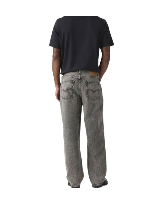 Levi's Gray 578 Logo Patch Baggy Jeans for men