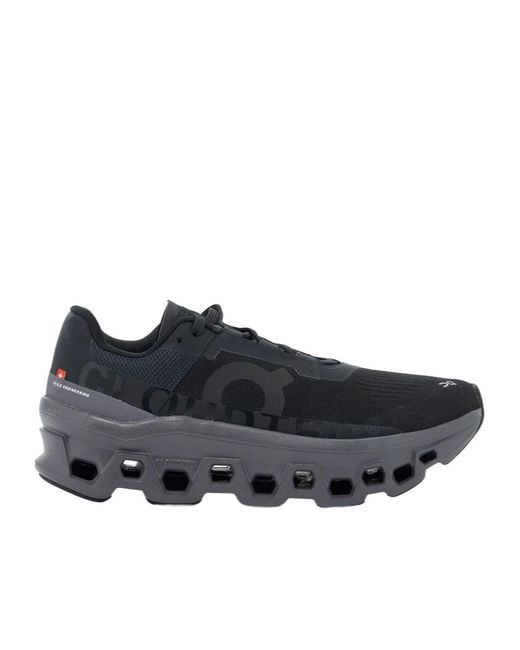 On Shoes Black Cloudmonster Lace-Up Sneakers