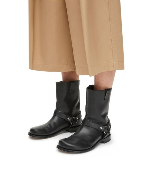 Loewe Black Campo Biker Boots for men