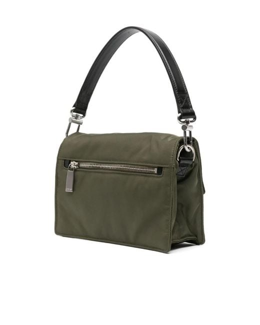 Off-White c/o Virgil Abloh Green Jitney 40 Foldover Top Shoulder Bag for men