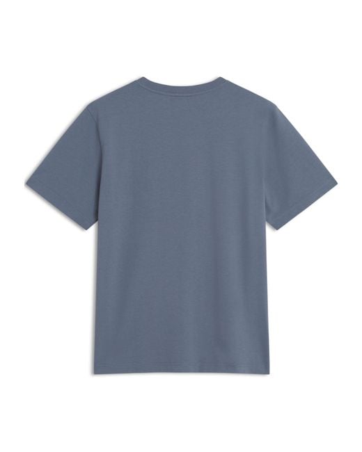 Maison Kitsuné Blue Crafted Profile Fox Comfort Tee for men