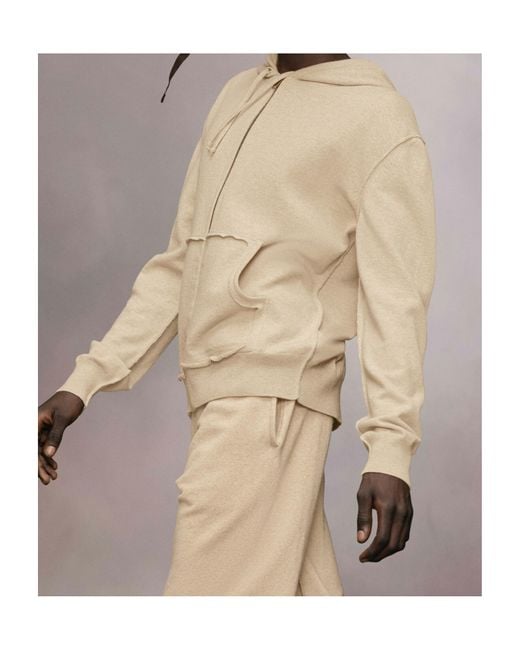 Maison Margiela Natural Décortiqué Knit Hoodie for men