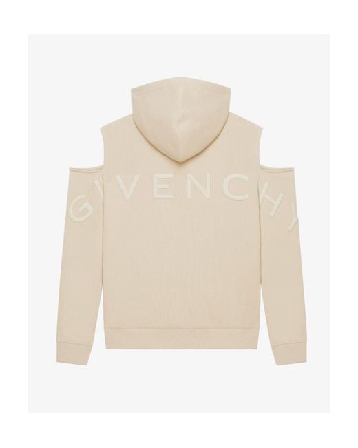 Givenchy Natural 4G Zipped Off-Shoulder Jacket