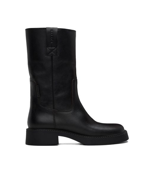 Miista Black Aron Medium Boots
