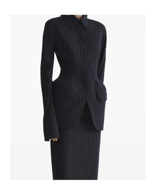 Mugler Black Long-Sleeve Casual Jacket