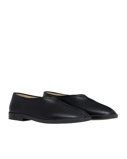 Lemaire Blue Square-Toe Slip-On Loafers for men
