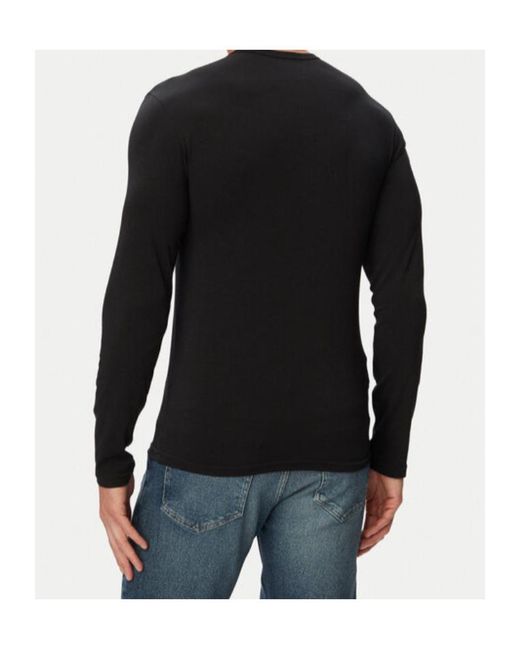 Emporio Armani Black Long-Sleeve T-Shirt for men
