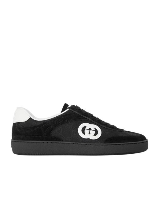 Gucci Black Logo Sneakers for men